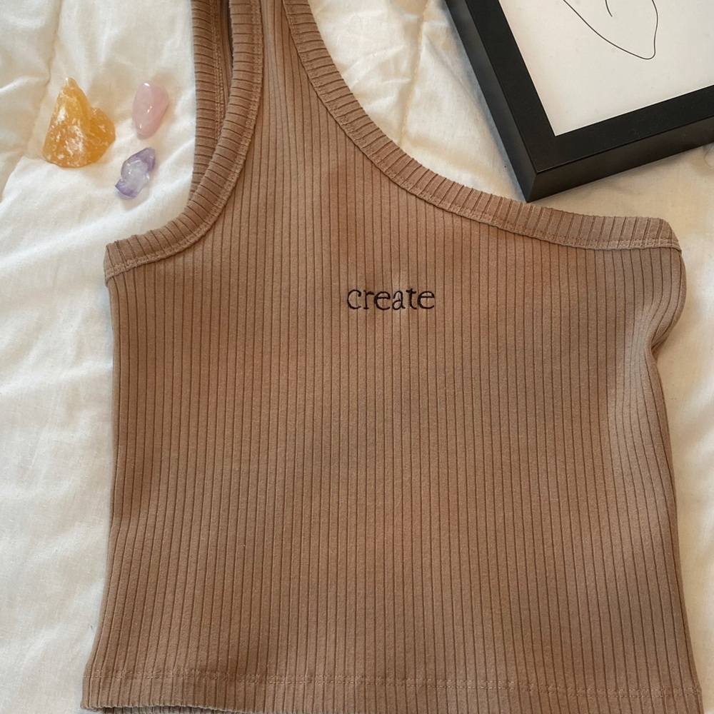 Trendy Brown crop top